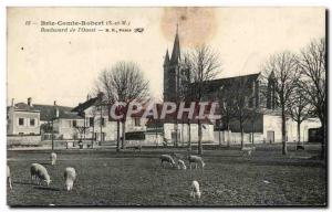 Postcard Old Brie Comte Robert Boulevard of & # 34ouest