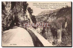 Old Postcard Trip to the Gorges du Loup A M Inner Gorges Cascade des Demoiselles