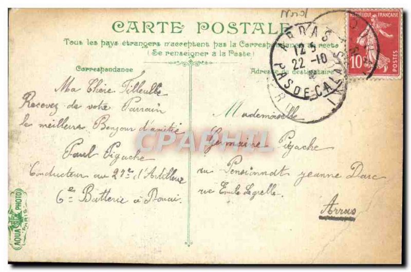 Old Postcard Douai Porte d & # 39Arras