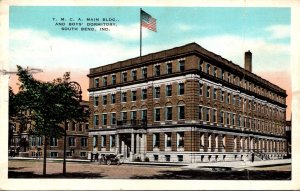 Indiana South Bend Y M C A Main Building and Boys' Dormitory