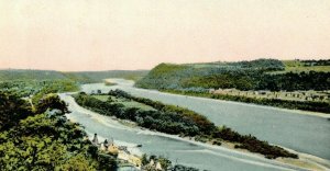 Circa 1900-10 The Islands From Reservoir Hill Liverpool, Ohio Postcard P6