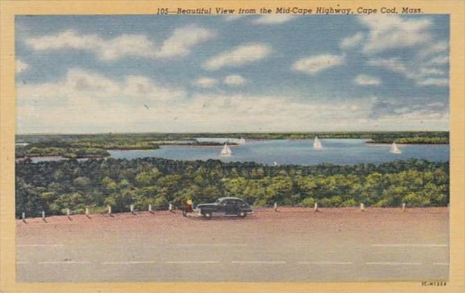 Massachusetts Cape Cod Beautiful View From Mid-Cape Highway Curteich