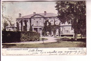 Old Government House Fredericton New Brunswick Used 1907, Warwick,