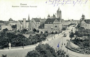 Poland Poznan Kaponiera i Uniwersytety Piastowski Poznań Posen Postcard 07.47