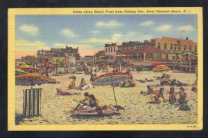 POINT PLEASANT BEACH NEW JERSEY NJ SWIMMING BEACH FISHING VINTAGE POSTCARD