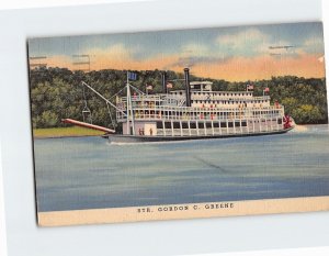 Postcard Str. Gordon C. Greene Mississippi River USA