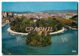 Modern Postcard Annecy Haute Savoie Lake Public Garden has left the Port and ...