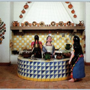 c1970s Santa Fe NM Mexico Kitchen Art Diorama Girard Museum Exhibit Oversized 8P