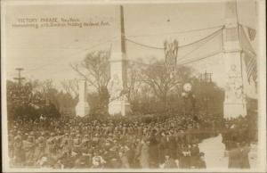 NewYork City WWI Victory Parade Jewel Arch c1919 Real Photo Postcard