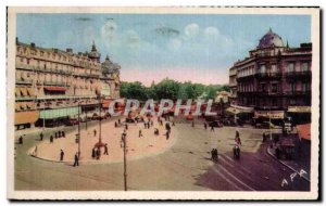 Montpellier Postcard Old Place de la Comedie