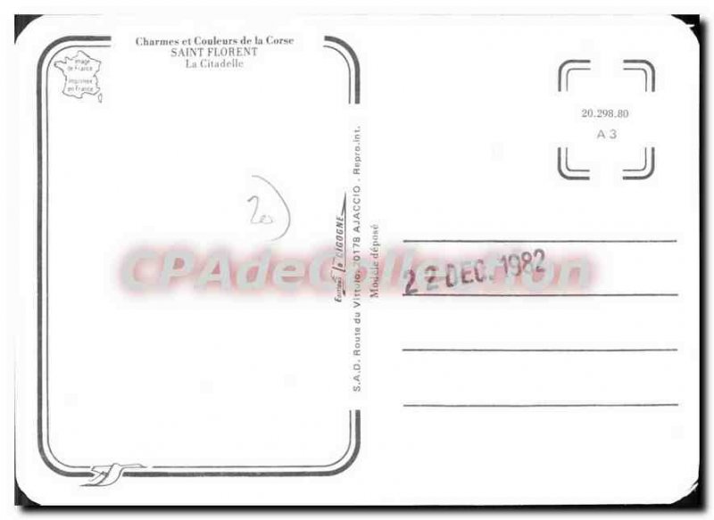 Postcard Modern Saint Florent Citadel