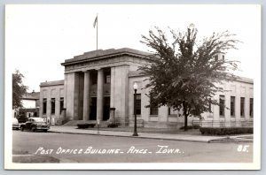 RPPC~Ames Iowa~United States Post Office Bldg Street View~Real Photo Postcard