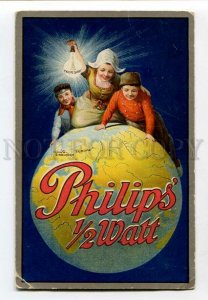 3132298 ADVERTISING PHILIPS 1/2 Watt Lamps Vintage postcard