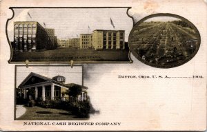 Postcard OH Dayton National Cash Register Company Multiview UDB 1904 B5