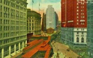 Postcard Hand Tinted View of Herald Square in New York, NY.   S1