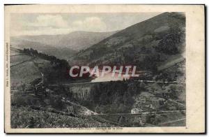 Postcard Old St Chamond Dam Shore