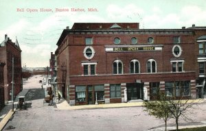 Vintage Postcard 1910 View of Bell Opera House Benton Harbor Michigan MI