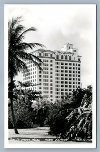 MIAMI FL HOTEL COLUMBUS VINTAGE REAL PHOTO POSTCARD RPPC