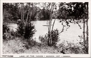 Lake Of The Woods Kenora Ontario ON Lakewood Studio c1946 RPPC Postcard H28