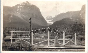 1924 - 1939 The Great Divide Trail Canada Byron Harmon Real Photo Postcard