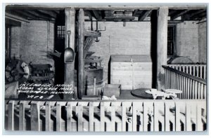 c1940's Interior Main Room Graue Mill Hinsdale Illinois IL RPPC Photo Postcard