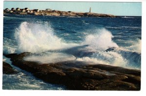 Lighthouse, Peggys Cove, Nova Scotia, Surf, Used 1958