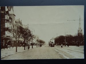 Lancashire SOUTHPORT Lord Street St George's Church c1903 RP Postcard by Hunt