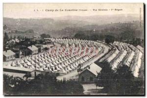 Old Postcard Camp curtain (Creuse) General view bridge Militaria