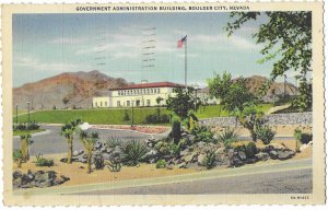 Government Administration Building Boulder City Nevada Mailed 1946