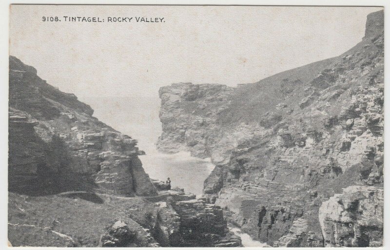 Cornwall; Tintagel, Rocky Valley PPC By Photochrom, Unposted, c 1920's  