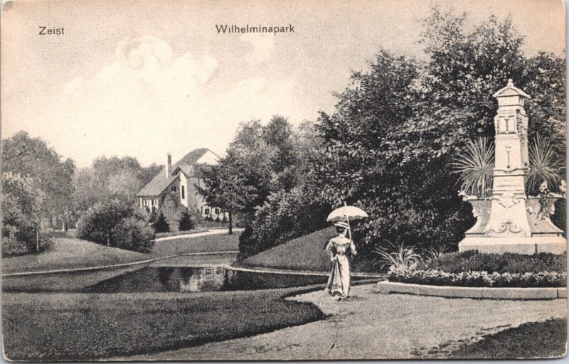 Netherlands Zeist Wilhelminapark Vintage Postcard 09.39