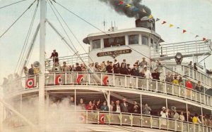 Ohio OH    STEAMER SHIP DELTA QUEEN~Mark Twain  PORT OF CINCINNATI  Postcard