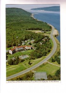 Aerial, Pines Hotel Tennis Courts, Golf Course, Annapolis Basin, Nova Scotia