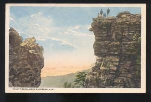 ANNISTON ALABAMA PULPIT ROCK UNUSUAL ROCKS FORMATION VINTAGE POSTCARD