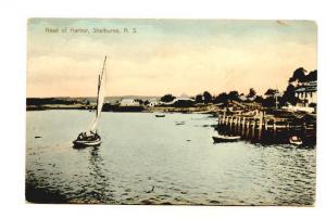 Sailboat, Head of Harbor, Shelburne, Nova Scotia, Blue Nose Series