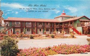 Ala Mar Motel roadside SANTA BARBARA, CALIFORNIA postcard 3607