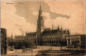 Germany Hamburg Rathaus Vintage Postcard C121