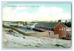 c1905 Powers House Canal And Dam Auburn Maine ME Unposted Antique Postcard