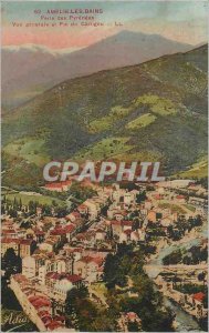 Postcard Old Amelie les Bains Pearl of the Pyrenees Vue Generale and Canigou