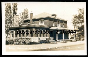 dc57 - DORION VAUDREUIL Quebec 1950s Bridge Restaurant. Real Photo Postcard