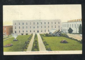 JEFFERSON CITY MISSOURI STATE PENITENTIARY PRISON DINING HALL VINTAGE POSTCARD