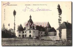 Postcard Old Liernolles Chateau de Viry drill