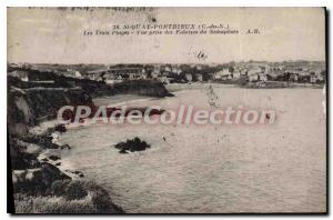 Old Postcard SAINT-QUAY-PORTRIEUX three beaches