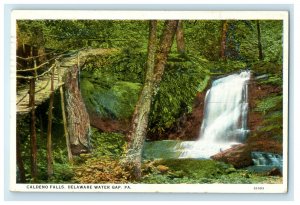 1927 Caldeno Falls, Delaware Water Gap, Pennsylvania PA Posted Postcard 