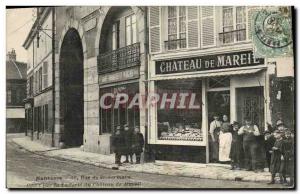 Postcard Old Nanterre Rue St Germain offered by the dairy of the castle of Ma...