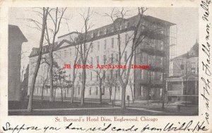 IL, Chicago, Illinois, Saint Bernard's Hotel Dieu, Exterior View, 1906 PM