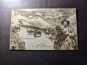 Mint Mexico Revolution Military PPC Postcard Gen Pancho Villa Road into Torreon