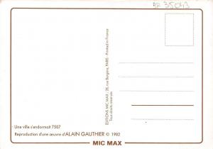 BF35043 une ville s endormait alain gauthier  painting art front/back scan