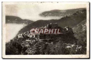 Old Postcard Eze Vue Generale Du Village