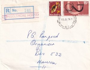 Middlemore Hospital New Zealand 1974 Postmark Cover